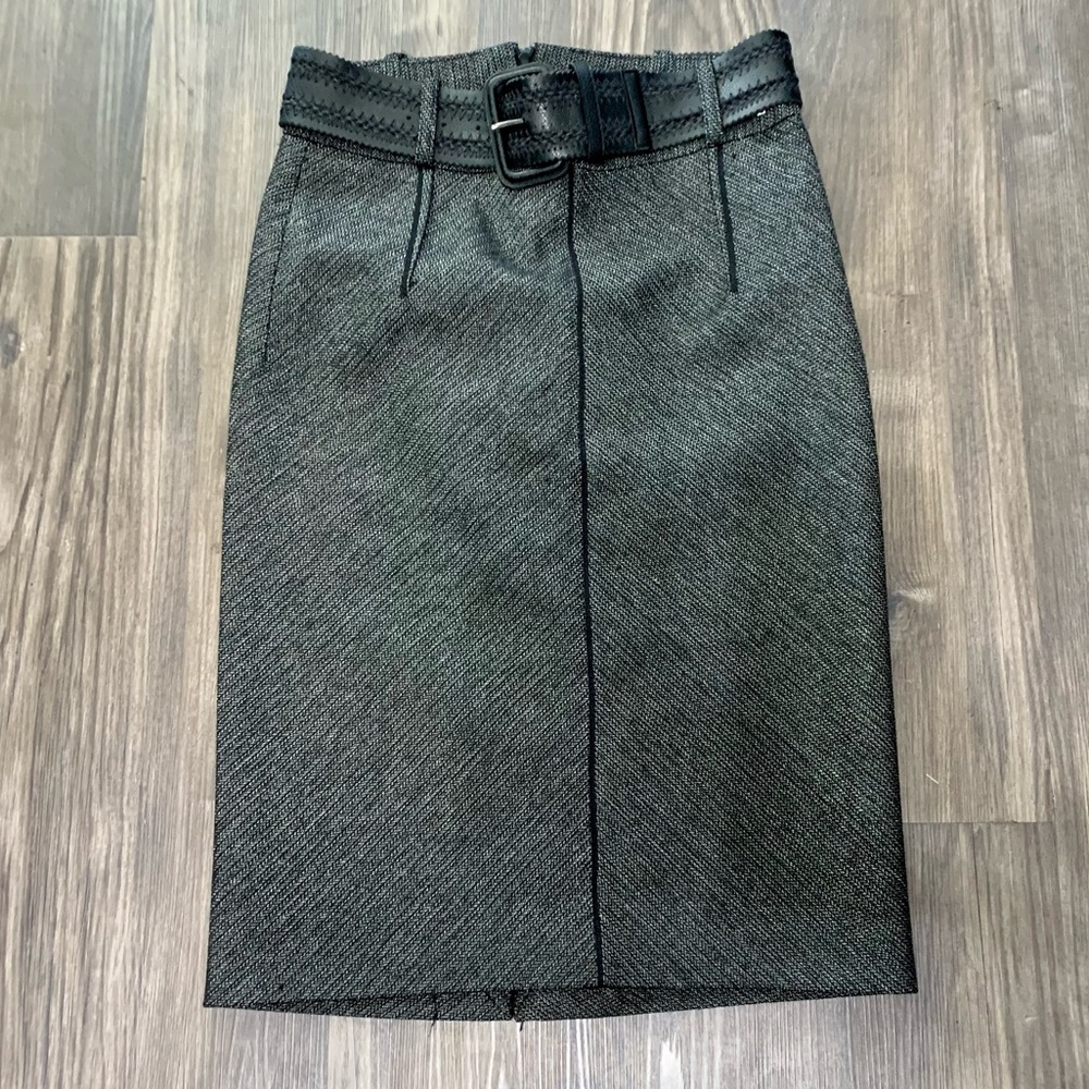 Zara Pencil Knee Length Skirt with Belt